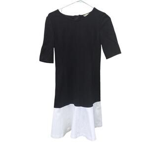 Banana republic sheath dress womens 4 black white colorblock work career office